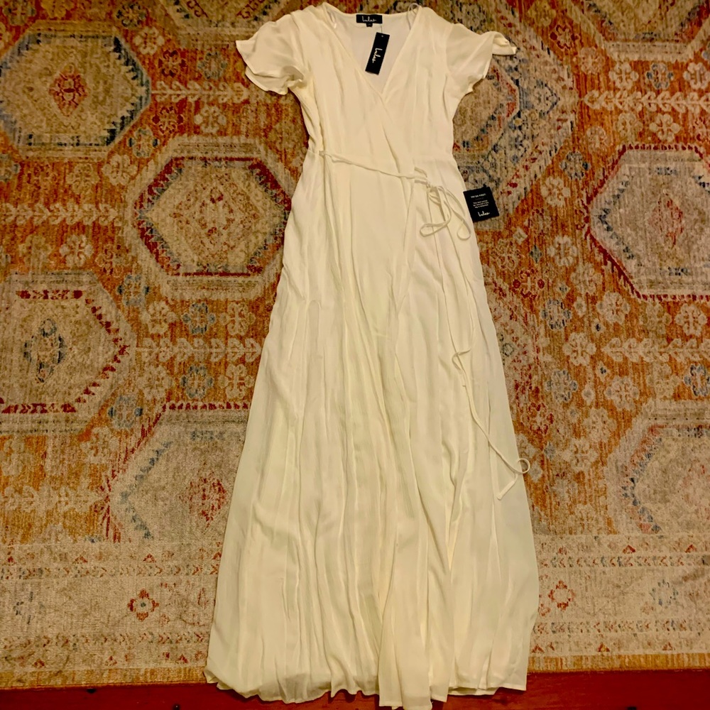White Wrap Maxi Dress